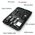 BM3016C 15W ワイヤレス充電器 データケーブルオーガナイザー アダプター付き 折りたたみ式スマホスタンド、BM3016C ブラック
