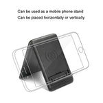 BM3016C 15W ワイヤレス充電器 データケーブルオーガナイザー アダプター付き 折りたたみ式スマホスタンド、BM3016C ブラック