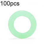100pcs Outdoor Camping Nail Luminous Circle Multifunctional Silicone Reflective Warning Ring, Luminous Circle