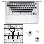 Macbook Air用 5枚セット ノートパソコンキーボードPVCステッカー