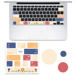 Macbook Air用 5枚セット ノートパソコンキーボードPVCステッカー
