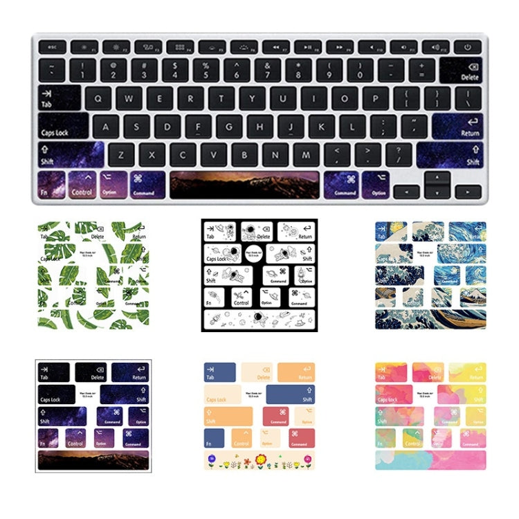 Macbook Air用 5枚セット ノートパソコンキーボードPVCステッカー