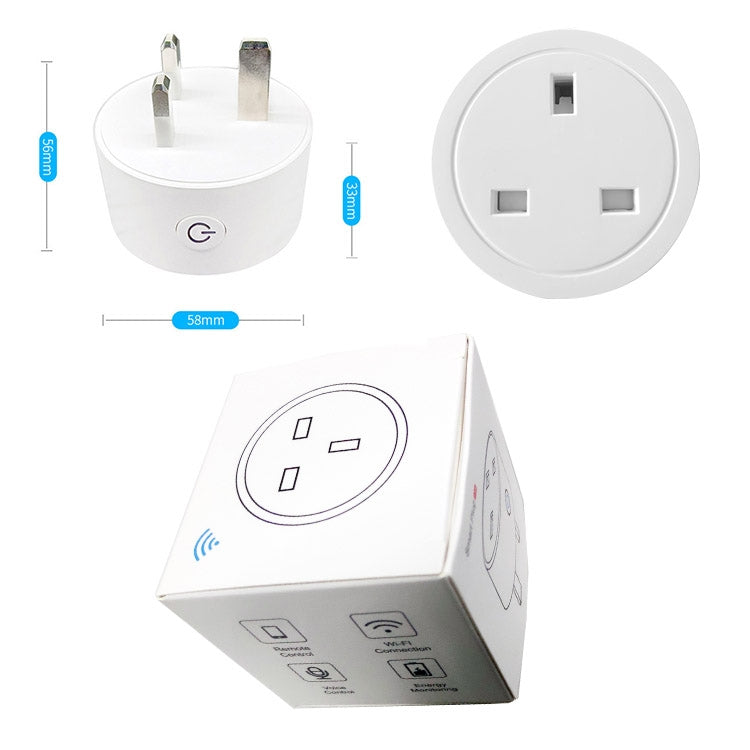 Tuyaスマートアプリ対応 WiFiスマートソケット 電話リモートタイミング音声スイッチ Alexa対応、EUプラグ、スタイル：16A電源モデル、EUプラグ、スタイル：20A電源モデル、UKプラグ、スタイル：16A電源モデル、UKプラグ、スタイル：20A電源モデル、USプラグ、スタイル：16A電源モデル