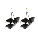 Long Exaggerated Fabric Art Handmade Petal Earrings, E1908-21 Blue, E1908-22 Yellow, E1908-23 Red, E1908-24 Pink, E1908-25 Black, E1908-26 White, E1908-27 Blue, E1908-28 Red, E1908-29 Black, E1908-30 Yellow, E1908-31 Pink, E1908-32 White, E1908-33 Blac...