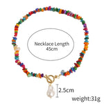 ボヘミアンカラフルブロークンナチュラルストーンネックレス、モデル：、N2105-9 カラーストーンパールペンダント、N2206-8 ピンクストーン、N2206-9 ライトブルーストーン、N2206-10 マルチカラーストーン、N2206-11 透明ストーン、N2106-23 ピンクストーンシングルチェーン