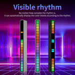 RGB音声制御リズム応答ライト 音楽環境LEDピックアップライト、充電式、プラグイン