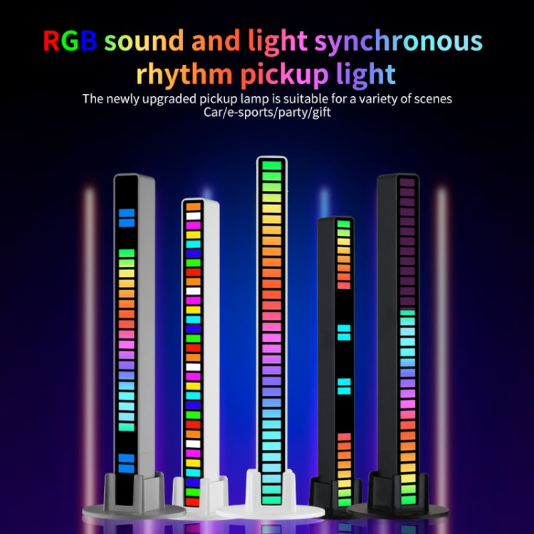 RGB音声制御リズム応答ライト 音楽環境LEDピックアップライト、充電式、プラグイン
