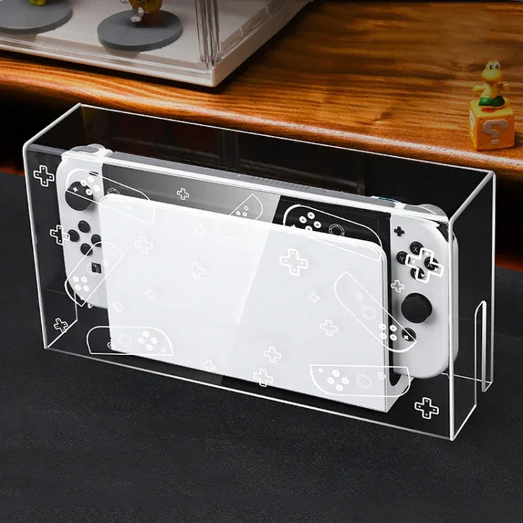 035 Nintendo Switch/OLEDゲームコンソール用ディスプレイ発光ベース防塵カバー、仕様：ライトベース、透明、ホワイトラベル、ブラックラベル、ハンドル、ジェットウォリアー、ノーブル、ゲンガー