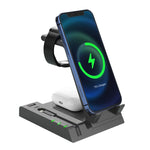 Z252 6イン1 ワイヤレス充電スタンドドック USB-C/Type-Cポート＆8ピン充電ケーブル付き
