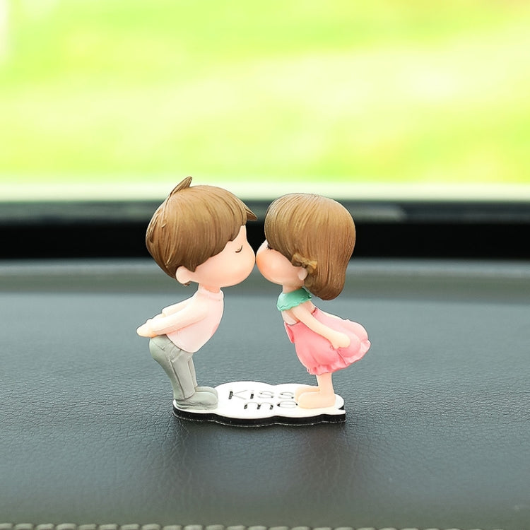 Car Ornament Ornament Lovely Kissing Couple Doll, Color:, Blue, Gray, Reading, Clever, Blue+Balloon, Blue+Blue White Balloon, Gray+Balloon, Gray+Gray Balloon, Reading+Balloon, Clever+Balloon, Stool Blue Couple, Stool Gray Couple, Stool Reading Couple  ...