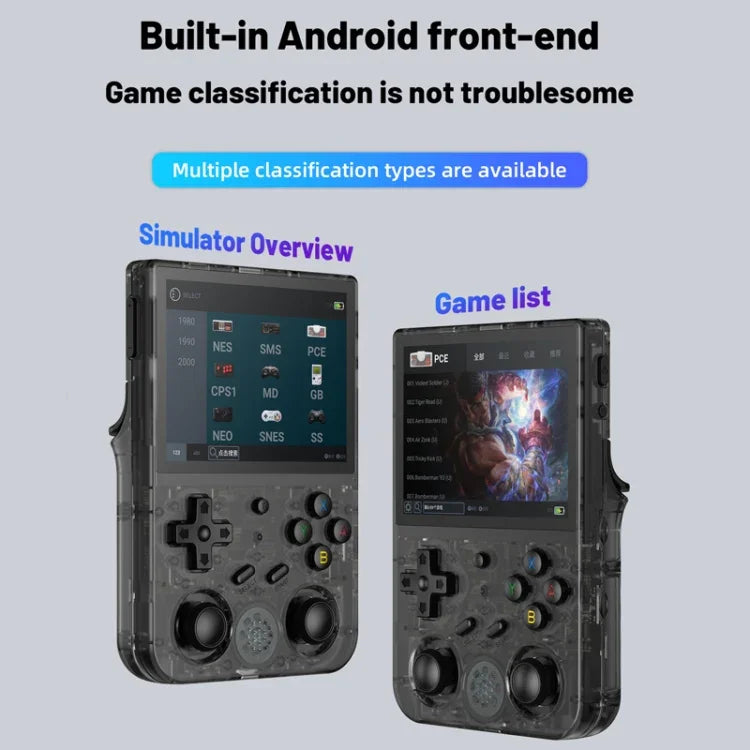 RG353V 3.5インチワイヤレスゲームボックス Android 11 Linux OS ハンドヘルドゲームコンソール、本体のみ、64G 15,000ゲーム、128G 25,000ゲーム、256G 35,000ゲーム