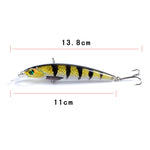 LB106 11cm/11.5g ルアー塗装バイオニック釣り餌プラスチックハードベイト、1、2、3、4、5、6、7、8、9、10、11、12、13、14、15、16、17、18