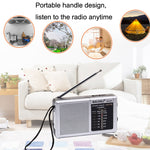 BAIJIALI BJL228 レトロポータブル2バンド FM AMラジオ 内蔵スピーカー、BJL228 ホワイト、BJL228 ブラック