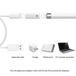 Apple Pencil 1/2用充電アダプタースタイラス充電コンバーター、8ピンメスからメス、8ピンメスからType-C/USB-Cメス