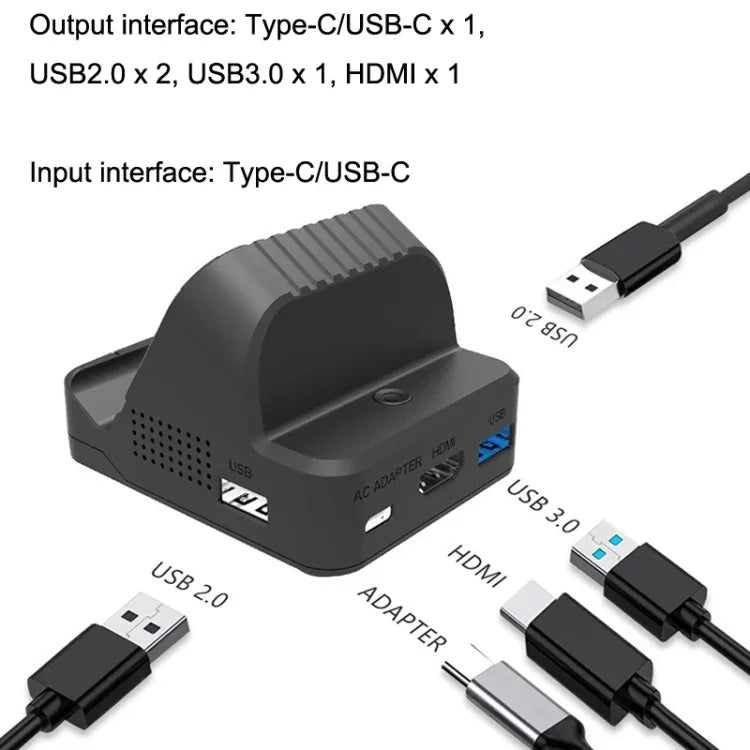 Nintendo Switch / Switch OLED SW300 HDMIビデオキャスティングコンバーター冷却ファンベースチャージャー用、冷却ファンベースチャージャー