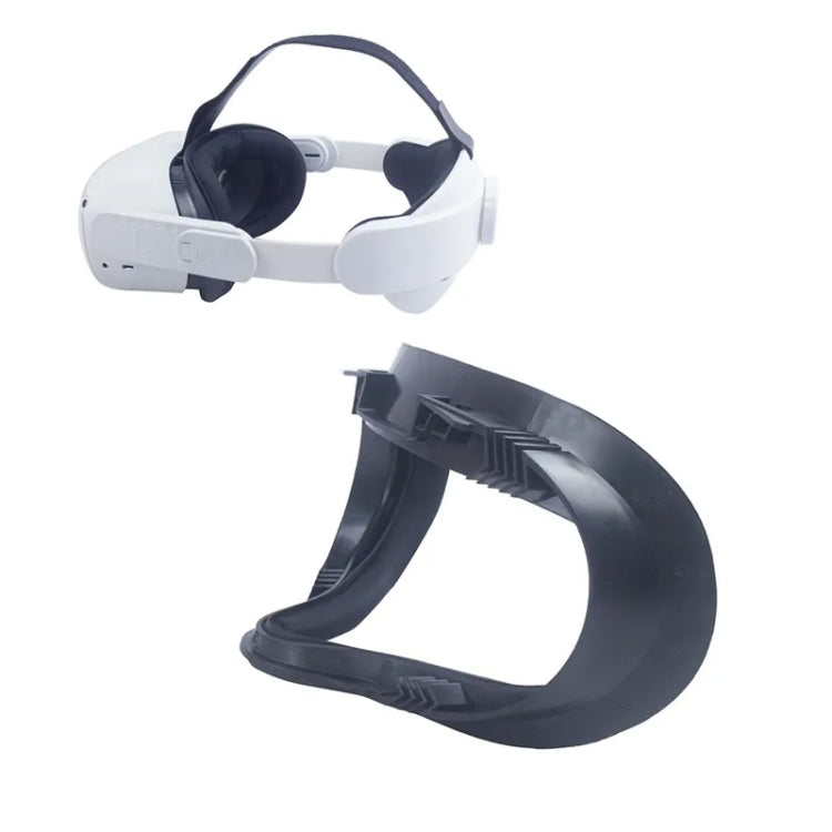 Meta Quest 2用VRヘッドセット防汗アイマスク VRフェイシャルインターフェースブラケットカバー 防汗アイマスク（ブラック）