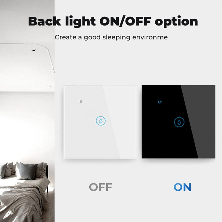 Tuya ZigBee 40A スマート高出力給湯器ライトエアコンスイッチ タイムボイスリモコン、ZigBee 40A ホワイト、ZigBee 40A ブラック