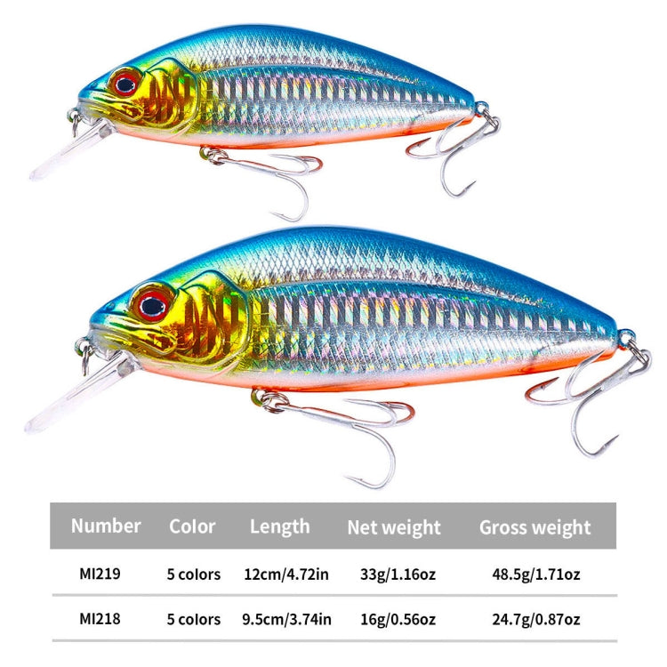 HENGJIA 長距離キャスティング沈下ミノーフェイクベイト、9.5cm 15g、12cm 32g