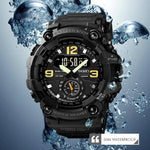 SKMEI 1637 Sports Digital Display Outdoor Shockproof Plastic Large Dial Men Watch, Black, Army Green, Blue Camouflage, Army Green Camouflage, Gray Black