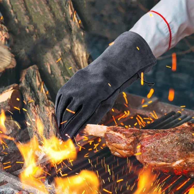 アウトドアキャンプ BBQ用手袋 高温耐性断熱手袋, 2417