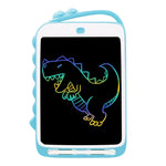 10インチ カートゥーン恐竜 LCD ライティングボード カラフル 子供用ペインティングボード、10インチ（ライトブルー）