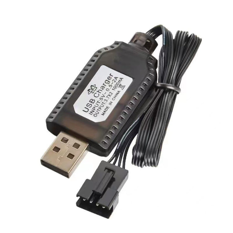 3.7V x 2 USB スマートチップ 四軸航空機充電ケーブル