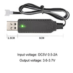 3.7V x 2 USB スマートチップ 四軸航空機充電ケーブル