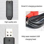 3.7V スマートチップ保護 USB バッテリープラグ充電ケーブル