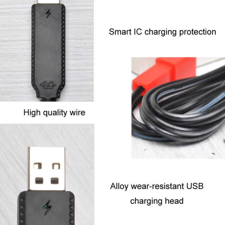 3.7V スマートチップ保護 USB バッテリープラグ充電ケーブル