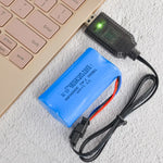 7.4Vスマートチップ保護USBプラグリチウムバッテリー充電ケーブル