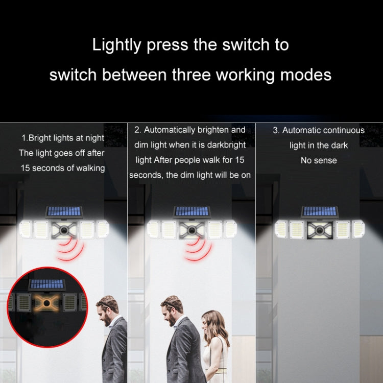 リモコン付きソーラー壁掛けライト LED三重回転センサー投光器、192LED一体型、192COB一体型、192LED分離型、192COB分離型