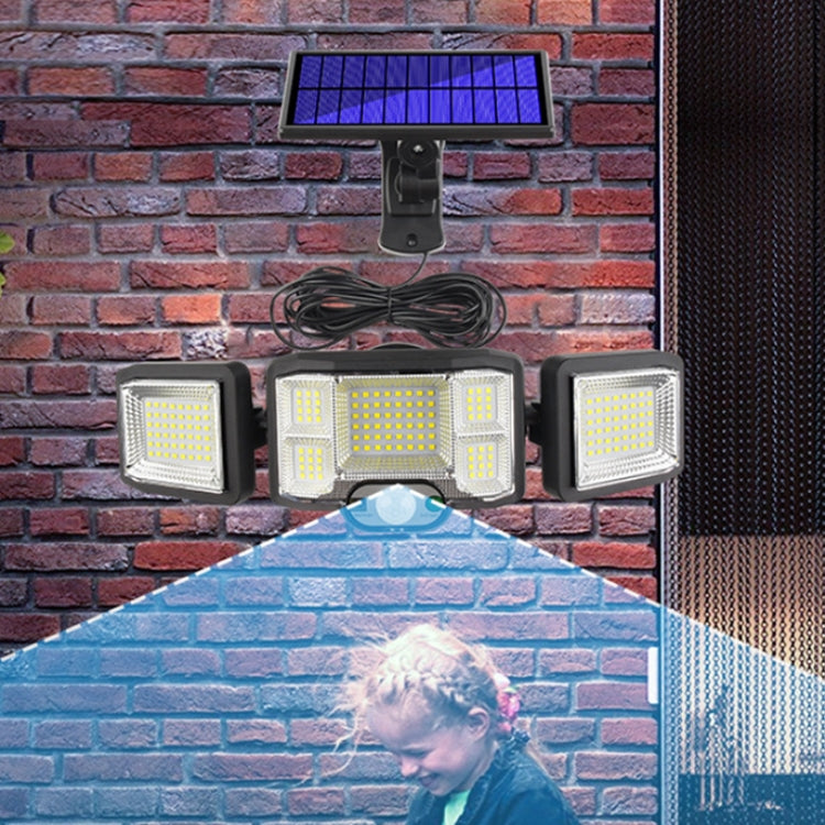 リモコン付きソーラー壁掛けライト LED三重回転センサー投光器、192LED一体型、192COB一体型、192LED分離型、192COB分離型