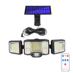 リモコン付きソーラー壁掛けライト LED三重回転センサー投光器、192LED一体型、192COB一体型、192LED分離型、192COB分離型
