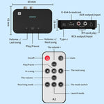 A2 NFC 5.1 Bluetooth Uディスク/TFカード/AUX/RCA受信送信機、A2