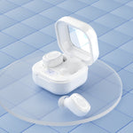 充電ケース付きステレオワイヤレスBluetoothイヤホン、スタイル：、BY18 デジタルディスプレイ ホワイト