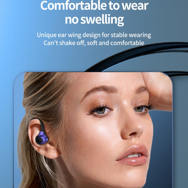 F8 イヤーフック型ステレオワイヤレスBluetoothイヤホン 充電ケース付き、充電ケース付き（ブラック片耳）、充電ケース付き（ブルー片耳）、充電ケース付き（レッド片耳）、充電ケース付き（グリーン片耳）
