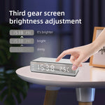 W258 時計・温度表示付き デスクトップフォン・イヤホン ワイヤレス充電器、W258 5W（シルバー）、W258 5W（ブラック）