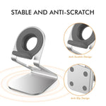 AhaStyle ST03 Apple Watchシリーズ用アルミ合金スタンドベース ST03（シルバー）