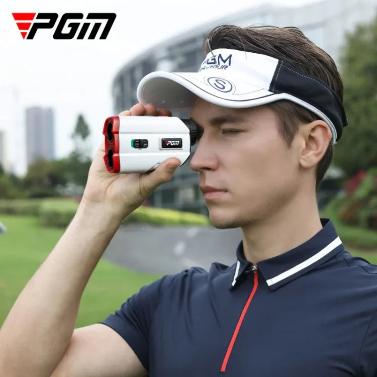 PGM JQ015 IP54防水ゴルフレーザー距離計望遠鏡、測定距離：400m、測定距離：600m（ホワイト）