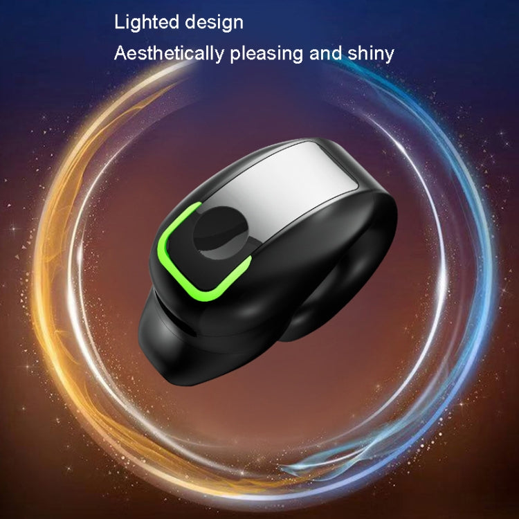 GD28 IPX4 防水片耳軽量クリップイヤー Bluetooth イヤホン、GD28 シングル ブラック、GD28 シングル ホワイト