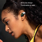 GD28 IPX4 防水片耳軽量クリップイヤー Bluetooth イヤホン、GD28 シングル ブラック、GD28 シングル ホワイト