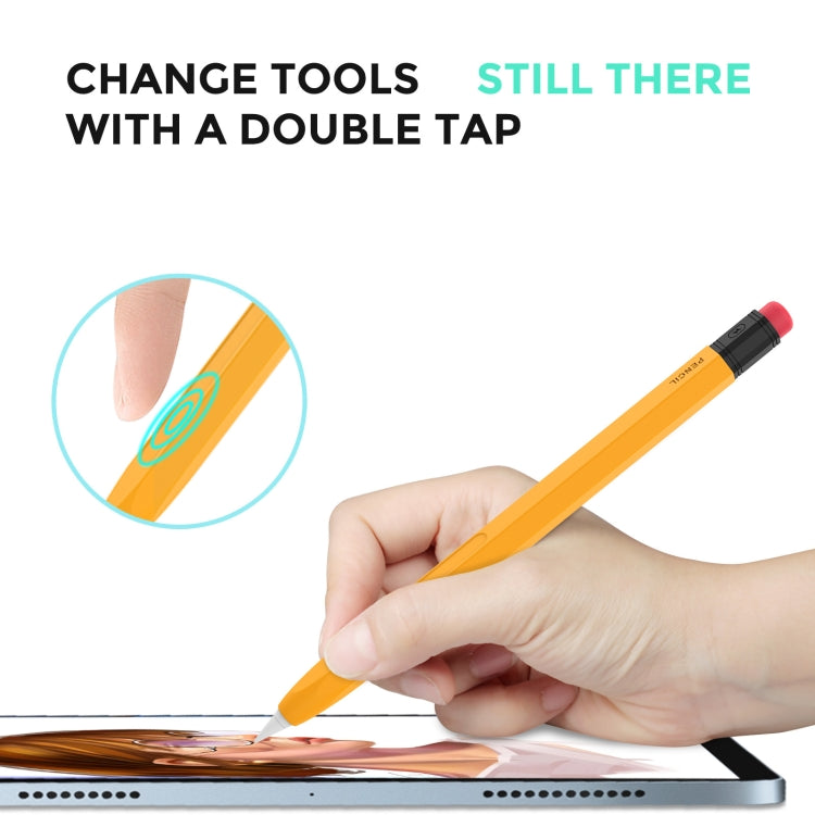 AhaStyle PT180-2 シリコン保護ケース 滑り止め・防落下 静電容量式ペンケース、Apple Pencil 1用、Apple Pencil 2用