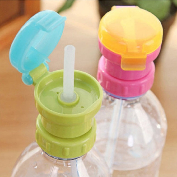 2個 CJ07205 ベビー用ストロー蓋 子供用携帯飲みストロー蓋、2個グリーン、2個ピンク