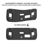 Steam Deck Hifylux ST-PF14ゲームコンソール用シリコンケース、傷防止滑り止めハンドヘルドケースストラップ付き、シリコンケースブルー、シリコンケースレッド