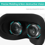 Oculus Quest 2 Hifylux Q2-QF11 1ペア 近視用レンズフレーム 非球面樹脂 VRメガネアクセサリー