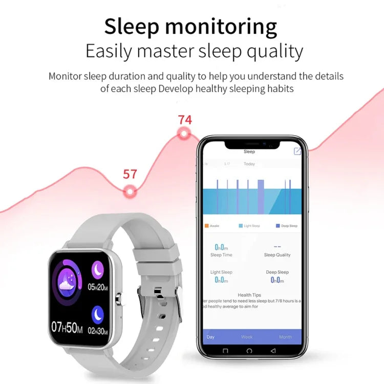 H10 1.69インチスクリーン Bluetooth通話スマートウォッチ、心拍数・血圧・睡眠モニタリング対応、ブラック、ピンク、イエロー、グレー、ブルーネット＋シリコン、ブラックネット＋シリコン、ピンクネット＋シリコン、ゴールドネット＋シリコン、シルバーネット＋シリコン