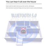P1 ミニカードミラー時計 ワイヤレスBluetoothスピーカー FMラジオ付き