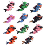 2個セット 水槽用ダイバー アクアスケープ装飾品 通常ブラック、通常ピンク、通常グリーン、カメラ付きブルー、カメラ付きブラック、カメラ付きピンク、カメラ付きグリーン、カメラ付きオレンジ、通常ブルー、通常オレンジ