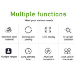 Small Multifunctional Kitchen High Precision Electronic Scale LCD Digital Display Food Scale, 3kg/ 0.1g, 5kg/ 0.1g, 10kg/ 1g