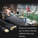 HD55Y VGA から HDMI アダプターケーブル VGA+USB から HD 1080P コンバーター 電源付き、VGA+USB から HDMI